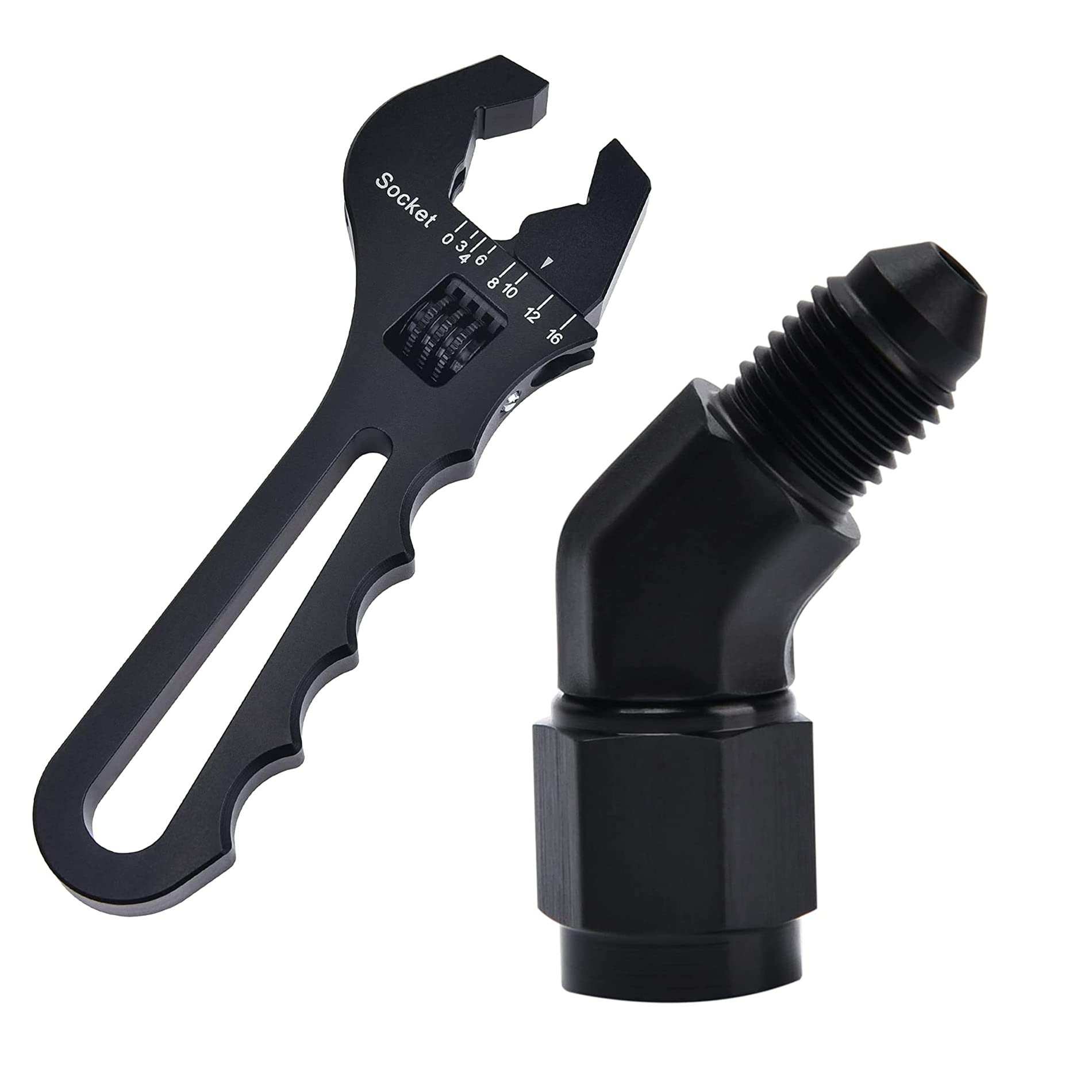 Amazon.com: EVIL ENERGY 3AN Female to AN3 Male 45 Degree Swivel